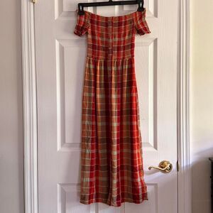 Urban Outfitters Plaid Monica Off Shoulder Dress Size XS